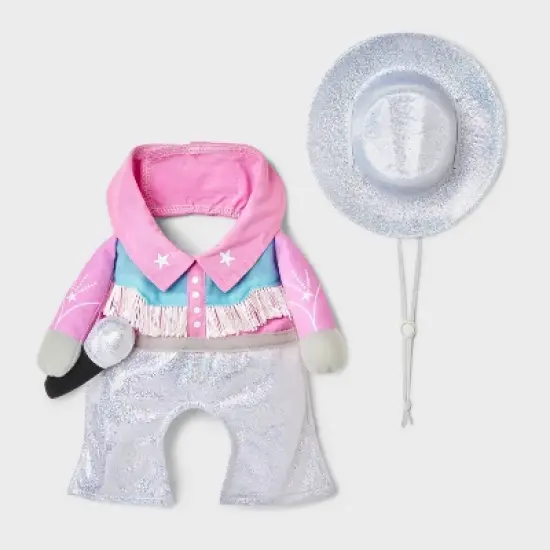 Glam Cowboy Dog and Cat Frontal Costume - Boots & Barkley&trade; Light Pink image {2}