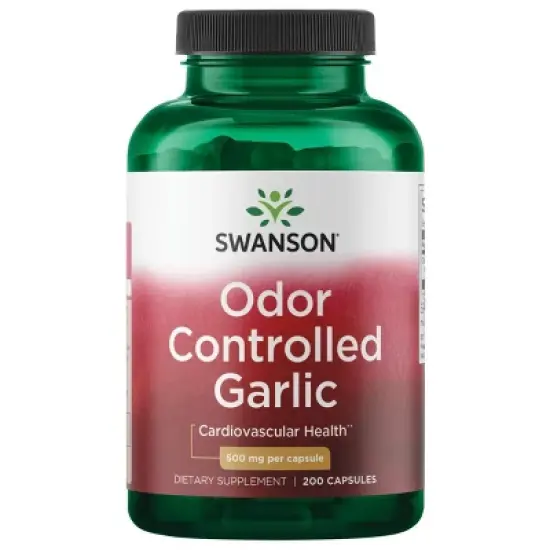 Swanson Odorless Garlic 500 mg 200 Capsules image {5}