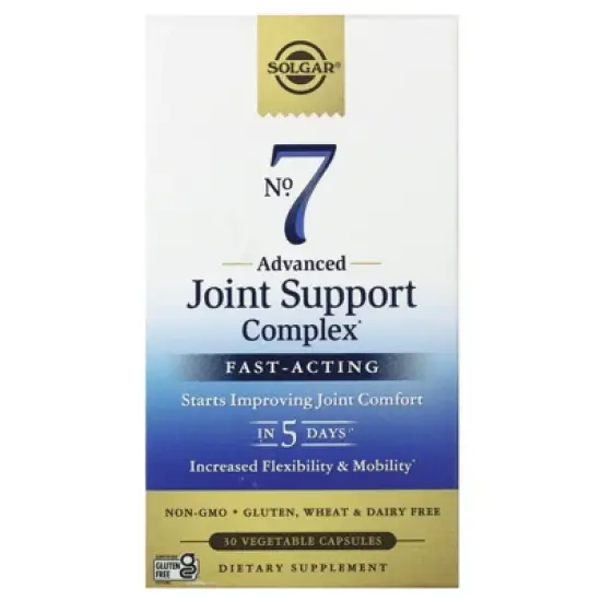 Solgar No. 7, Advanced Joint Support Complex, 30 Vegetable Capsules image {5}