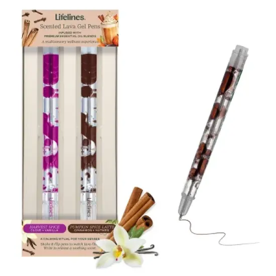 Lifelines 2pk Scented Lava Pens Brown/Mauve image {6}