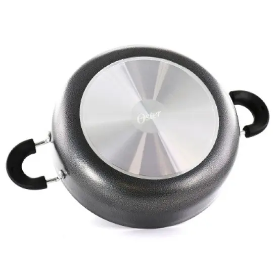 Oster Clairborne 6 Quart Nonstick Aluminum Everyday Pan in Grey image {4}