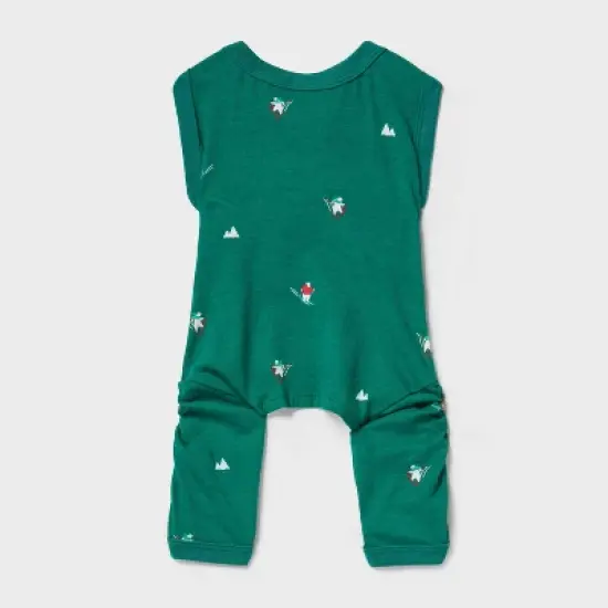 Polar Bear Print Jersey Holiday Matching Family Dog and Cat Pajamas - Wondershop&trade; Green image {1}