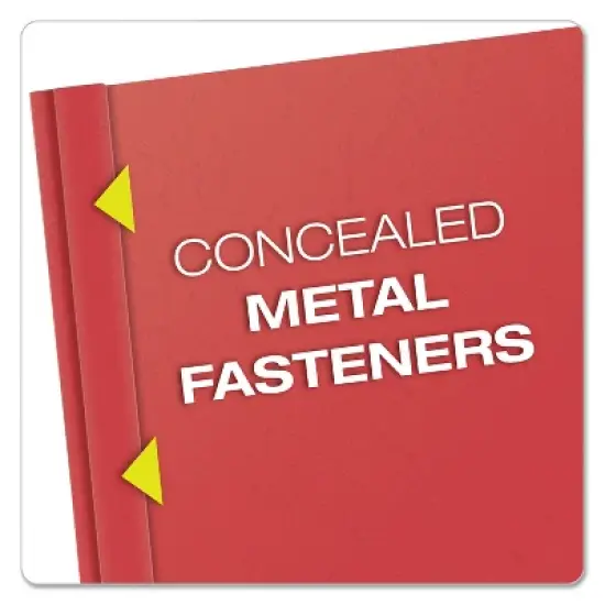 Oxford Clear Front Report Cover 3 Fasteners Letter Assorted Colors 25/Box 55813 image {2}