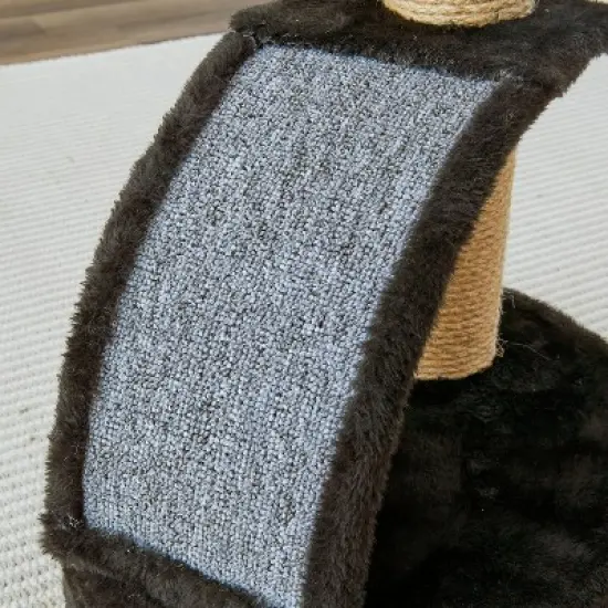 Two by Two Memphis - Black Scratching Post Cat Furniture - 13.8 in. Tall image {6}