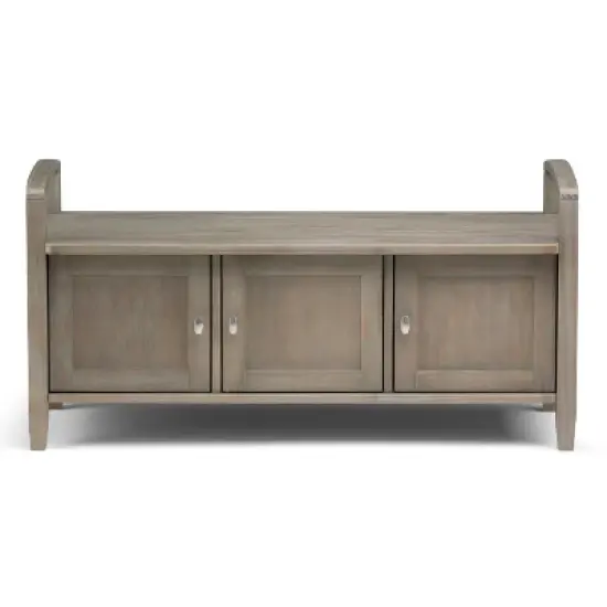 44" Norfolk Solid Wood Entryway Storage Bench - WyndenHall image {3}