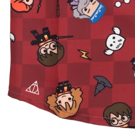 Harry Potter Dumbledore Ron Weasley Hedwig Owl Hawaiian Button Down Shirt Little Kid to Big Kid  image {3}