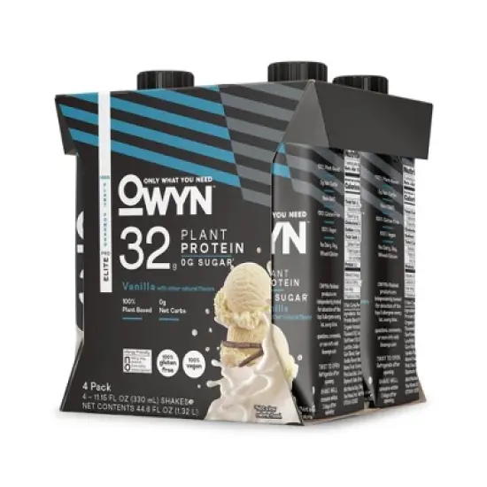 OWYN Pro Elite 32g Dairy Free Protein Shake - Vanilla - 4ct image {2}