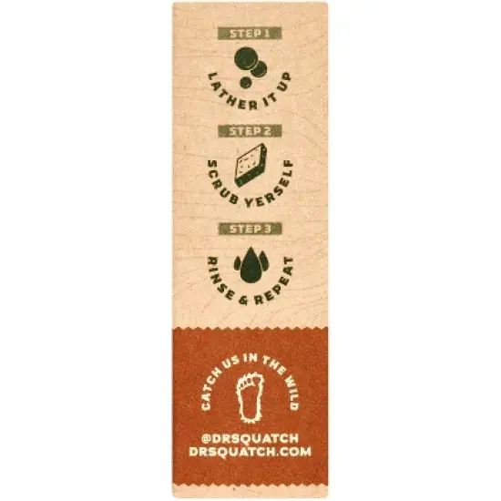 DR. SQUATCH Men's All Natural Bar Soap - Wood Barrel Bourbon - 5oz image {3}
