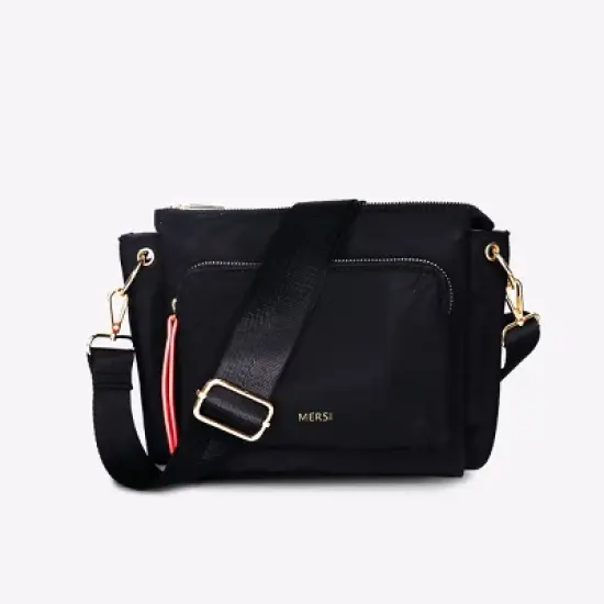 MERSI Erin Nylon Multi-Compartment Crossbody Bag image {5}