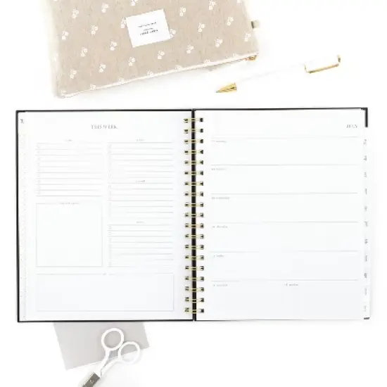 Sugar Paper Essentials 2025-2026 Hardcover Wirebound Black image {5}