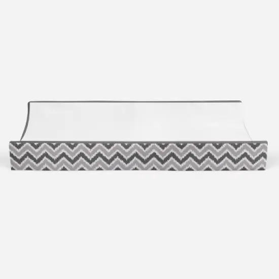 Bacati - MixNMatch Gray White Changing Pad Cover image {4}