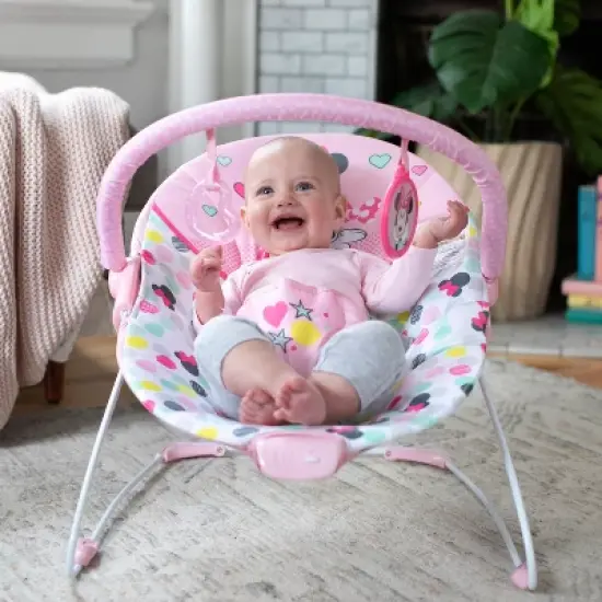 Bright Starts Minnie Mouse Spotty Dotty Vibrating Bouncer image {9}