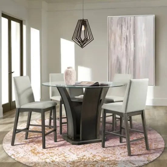 Simms Round Counter Height Dining Table Walnut - Picket House Furnishings image {2}