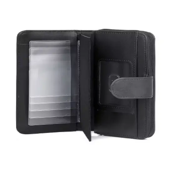 Julia Buxton Heiress RFID Blocking Leather Checkbook Wallet image {4}