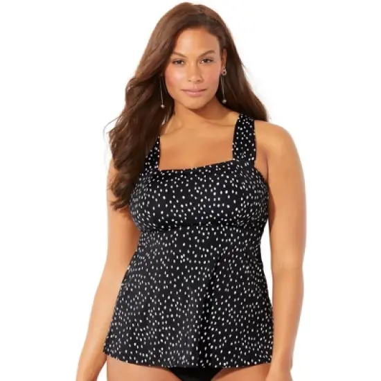 Swimsuits for All Women&rsquo;s Plus Size Tie-Back Tankini Top image {4}