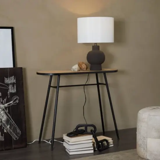 Industrial Metal Console Table Brown - Olivia & May image {2}