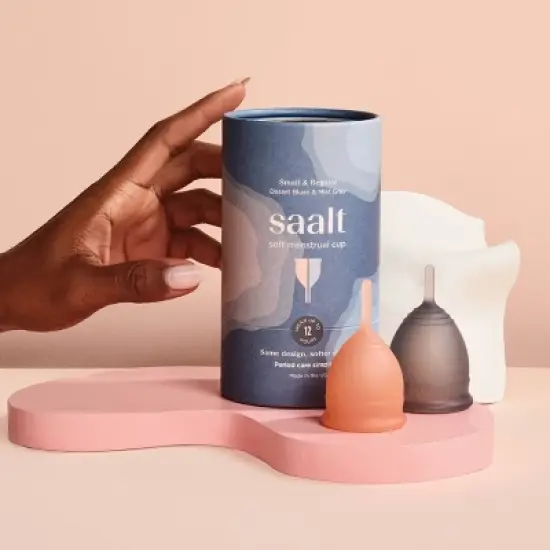Saalt Soft Menstrual Cups - Small & Regular - 2pk image {3}