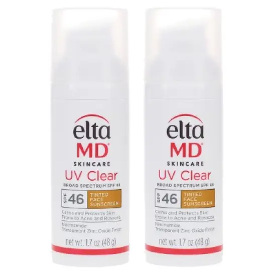 EltaMD UV Clear Broad Spectrum SPF 46 Tinted Face Sunscreen 1.7 oz 2 Pack image {8}