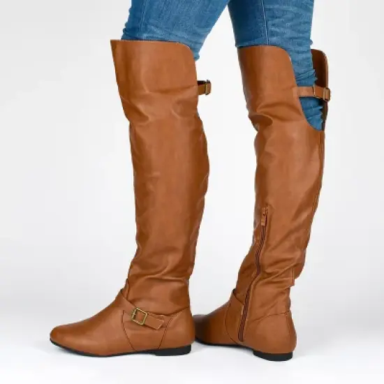 Journee Collection Womens Loft Block Heel Over The Knee Boots image {8}