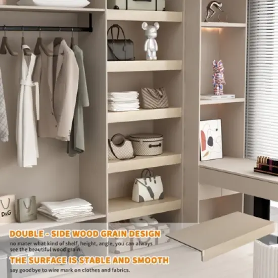 KTMBDW Wire Shelf Covers, Bamboo Wire Rack Covers for Pantry, Closet (5pcs, 30" W x 16" D) image {1}