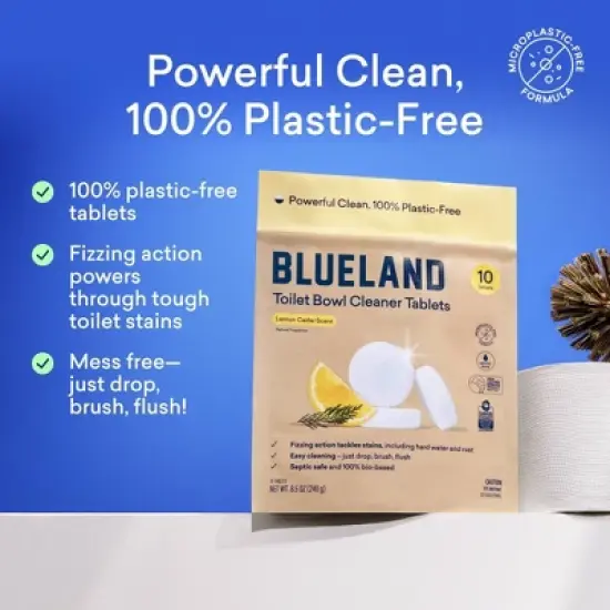 Blueland Lemon Cedar Toilet Bowl Cleaning Tablets - 10ct image {2}