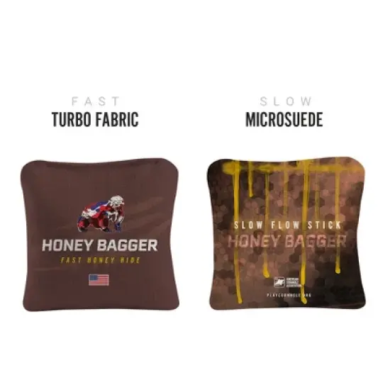Honey Bagger Synergy Pro Brown Cornhole Bags (Set of 4) image {1}