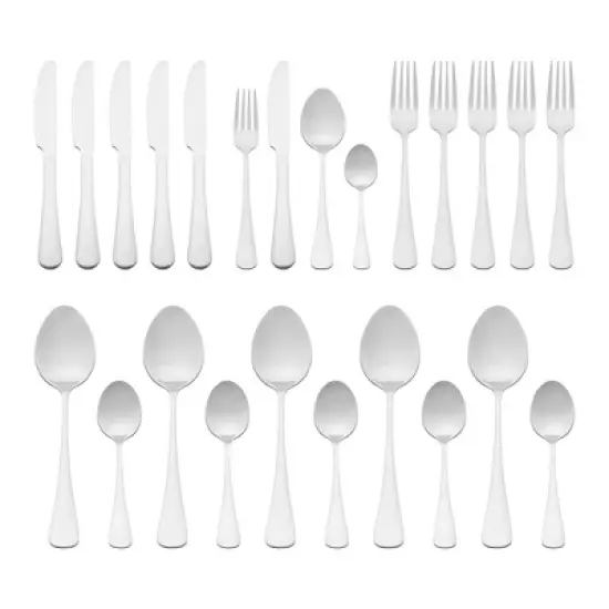 REGALWOVEN 24 Pcs 1 Set Stainless Steel Durable Rust-Proof Corrosion Resistant Flatware Set image {11}