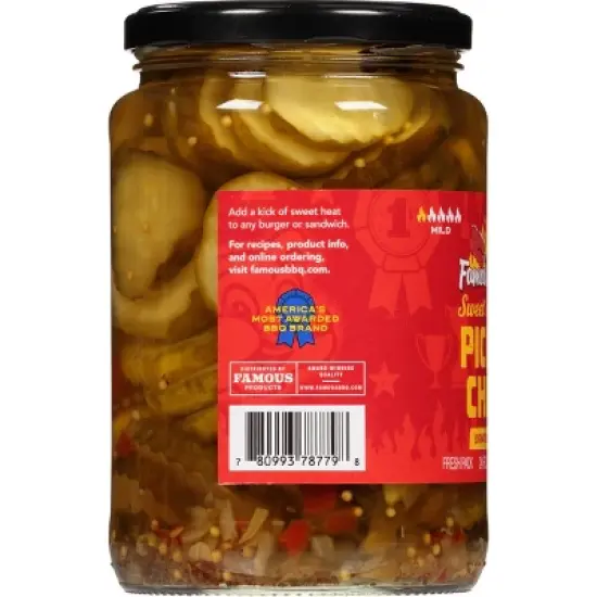 Famous Dave's Spicy Pickle Chips - 24oz image {1}