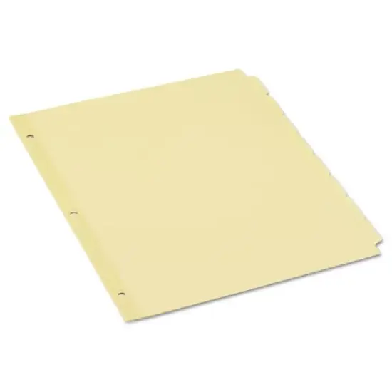 Universal Self-Tab Index Dividers, 8-Tab, 11 x 8.5, Buff, 24 Sets image {1}