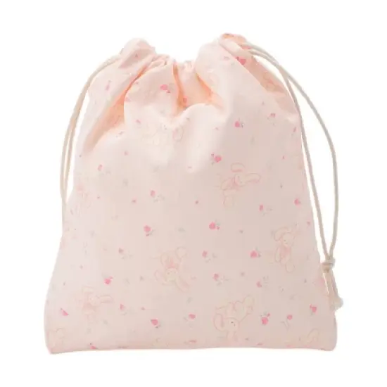 Unique Bargains Long-Eared Rabbit Drawstring Makeup Bag Pink 1 Pc image {7}