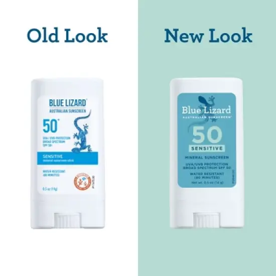 Blue Lizard Sensitive Mineral Sunscreen Stick - SPF 50+ - 0.5 oz image {2}