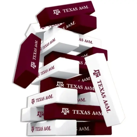 MasterPieces Real Wood Block Tumble Towers - NCAA Texas A&M Aggies image {2}