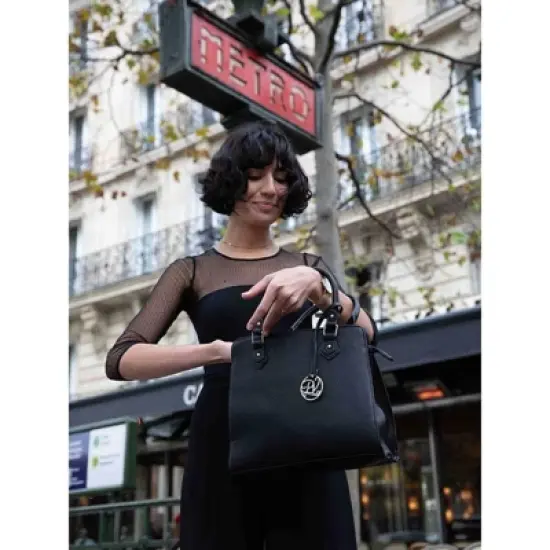 PortoVino LA Clutch Fashionable Wine Purse that Holds and Pours 1 bottles of Wine, Black image {3}