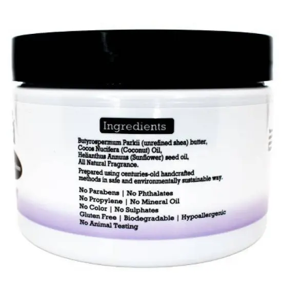 True Shea Natural Ultra Whipped Shea Butter - Lavender - 8oz image {1}