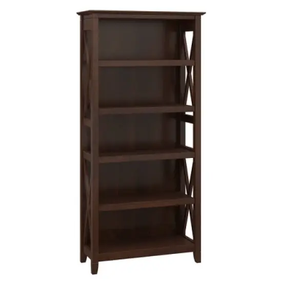 5 Shelf Key West Bookcase - Bush Furniture image {7}
