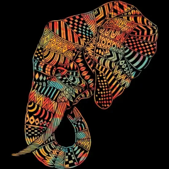 Adult Design By Humans Elephant (Majestic) By kase Sweatshirt image {1}
