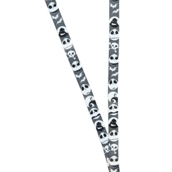 Nightmare Before Christmas Jack ID Lanyard Badge Holder With 1.5" Charm Pendant image {2}