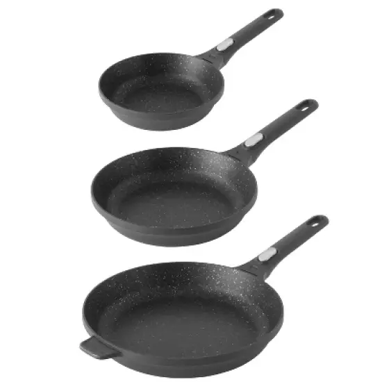 BergHOFF Gem 3Pc Non-stick Cookware  Graduated Fry Pans Set image {10}