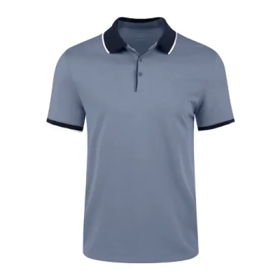 Mio Marino Men's Classic-Fit Cotton-Blend Pique Polo Shirt with Contrast Collar image {7}