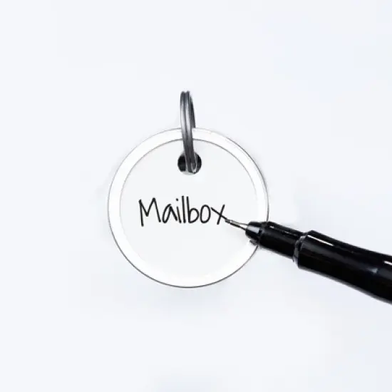 Avery Metal Rim Key Tags 6-Pack, 1-1/4" Diameter Tag, Metal Split Ring, White, 300 Tags Total (13128) image {2}