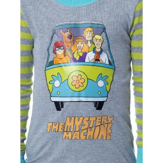 Scooby Doo Boys Mystery Machine Long Sleeve Shirt And Pants Pajama Set Multicolor image {2}