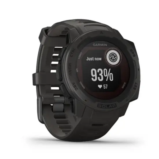 Garmin Instinct Solar Graphite Rugged GPS Smartwatch with Solar Charging image {2}