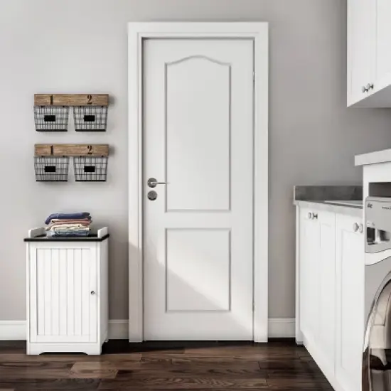 Bathroom Storage Cabinet with Adjustable Shelf White - Hastings Home image {4}