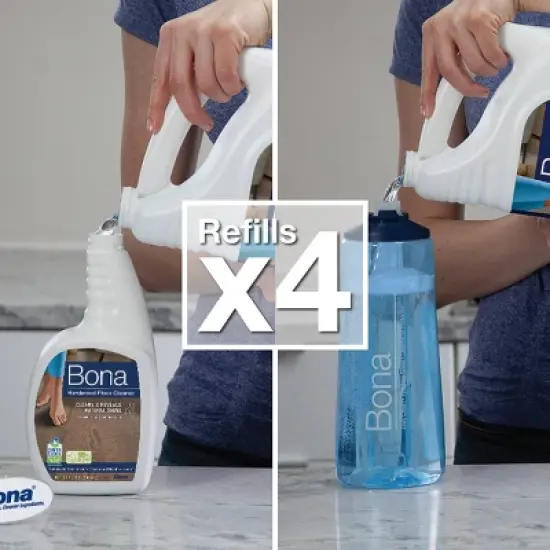Bona Cleaning Products Wood Cleaner Spray + Mop Multi Purpose Floor Cleaner - Unscented image {3}