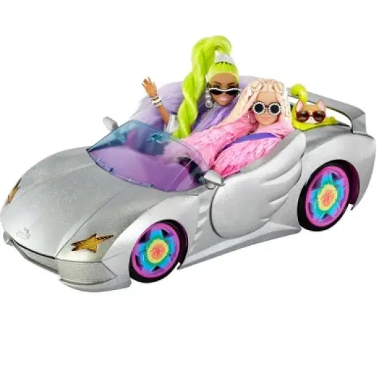 Barbie Extra Vehicle - Sparkly Silver Car image {3}