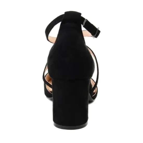 Journee Collection Womens Foster Tru Comfort Foam Wide Width Almond Toe Mid Block Heel Pumps image {2}