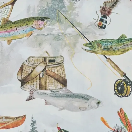 Park Designs Fly Fishing Table Runner 13" X 36" image {2}