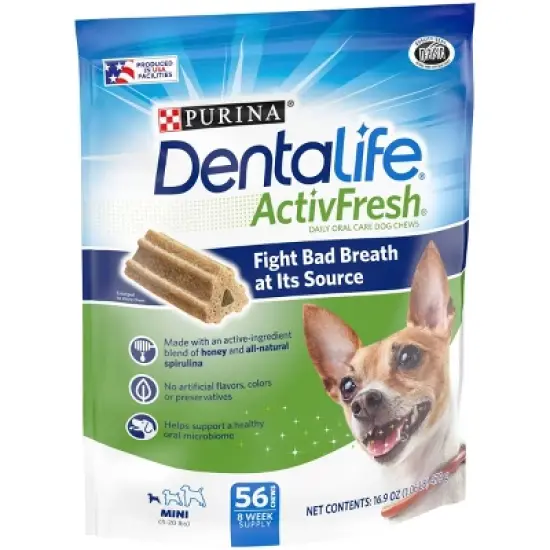 Dentalife Activefresh Chicken Mini Bone Large Bag Chewy Dog Treats - 56ct image {3}