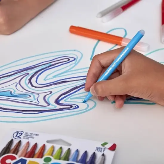 CARIOCA Joy Fine Tip Washable Felt Tip Pens, 24 Per Pack, 2 Packs image {4}