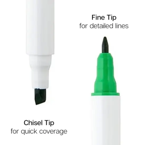 KINGART Twin-Tip Sketch Markers, Alcohol-Based, 12 Colors image {2}